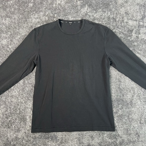 Public Rec Go-To Long Sleeve Shirt Black Men's Size Large Solid Basic - Picture 1 of 8